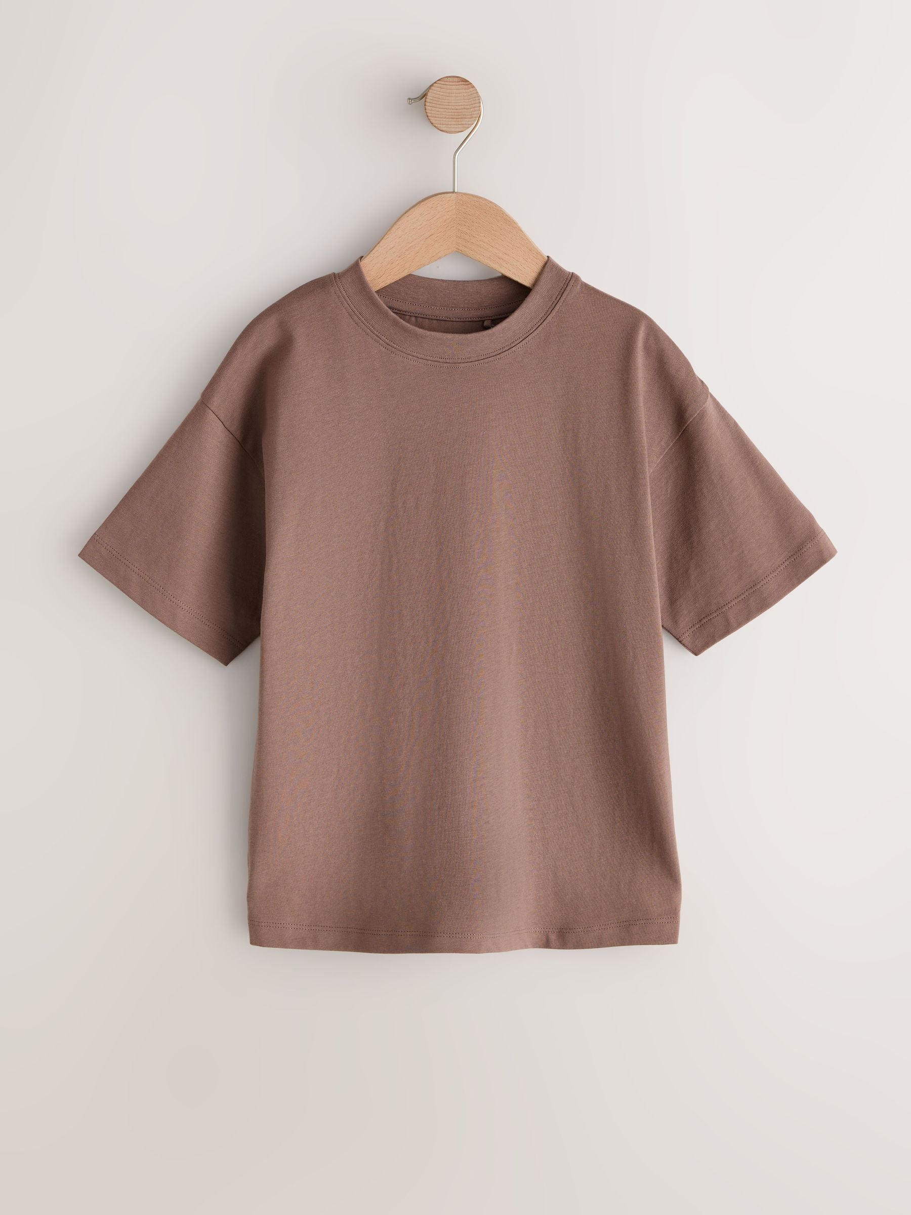 Dsiney Kidz - Mink Brown Relaxed Fit Short Sleeve T-Shirt (3-16yrs) image 1
