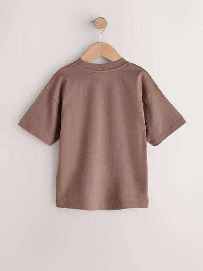 Dsiney Kidz - Mink Brown Relaxed Fit Short Sleeve T-Shirt (3-16yrs) image 2