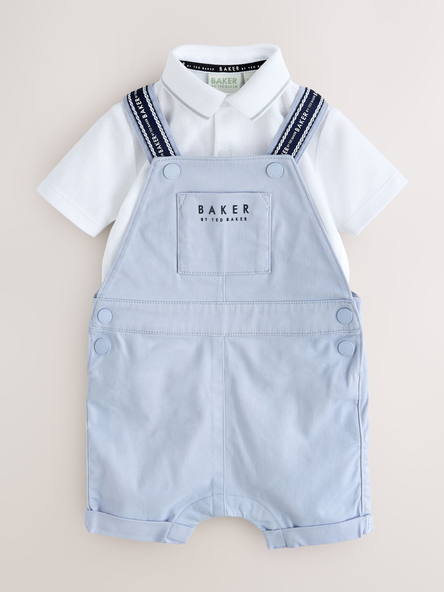 Baker by Ted Baker Dungarees And Polo Shirt Set image 1