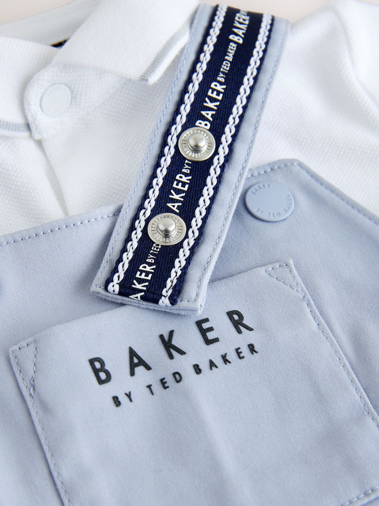 Baker by Ted Baker Dungarees And Polo Shirt Set image 4