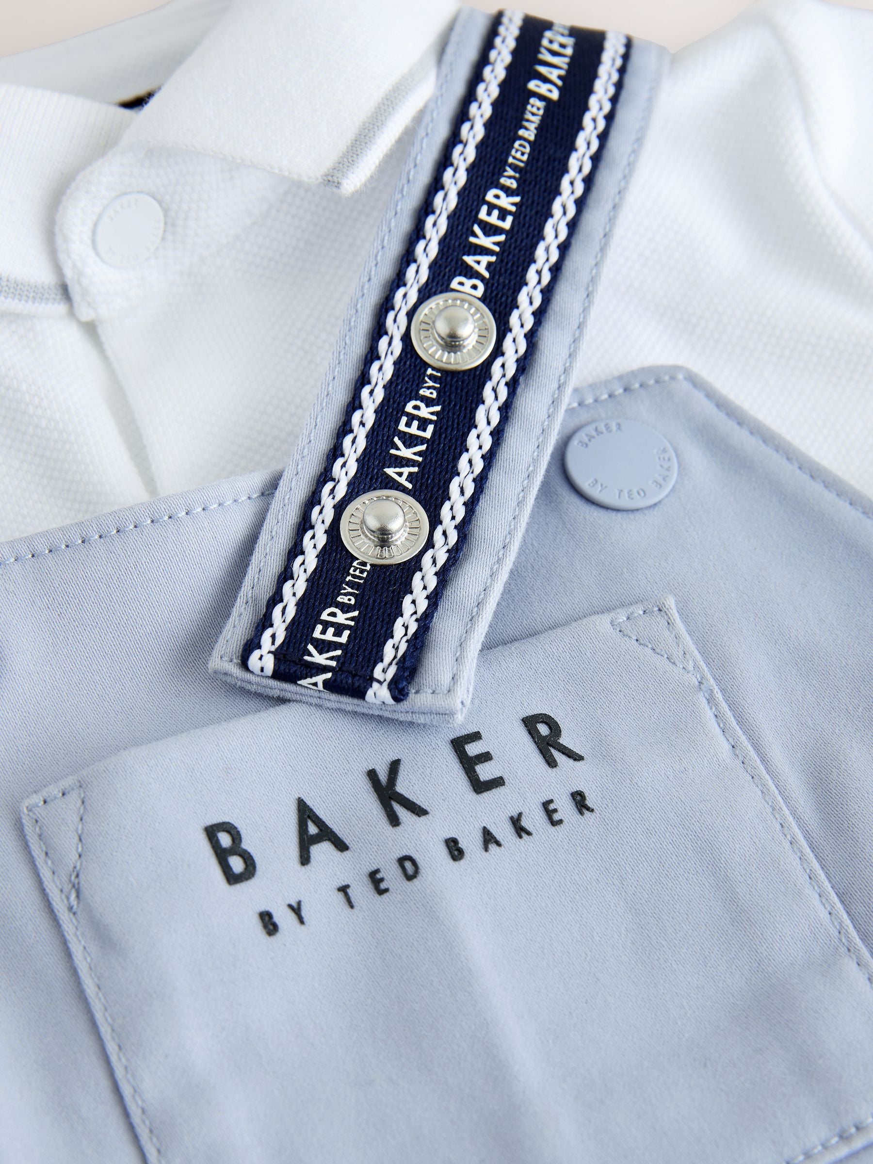 Baker by Ted Baker Dungarees And Polo Shirt Set image 4