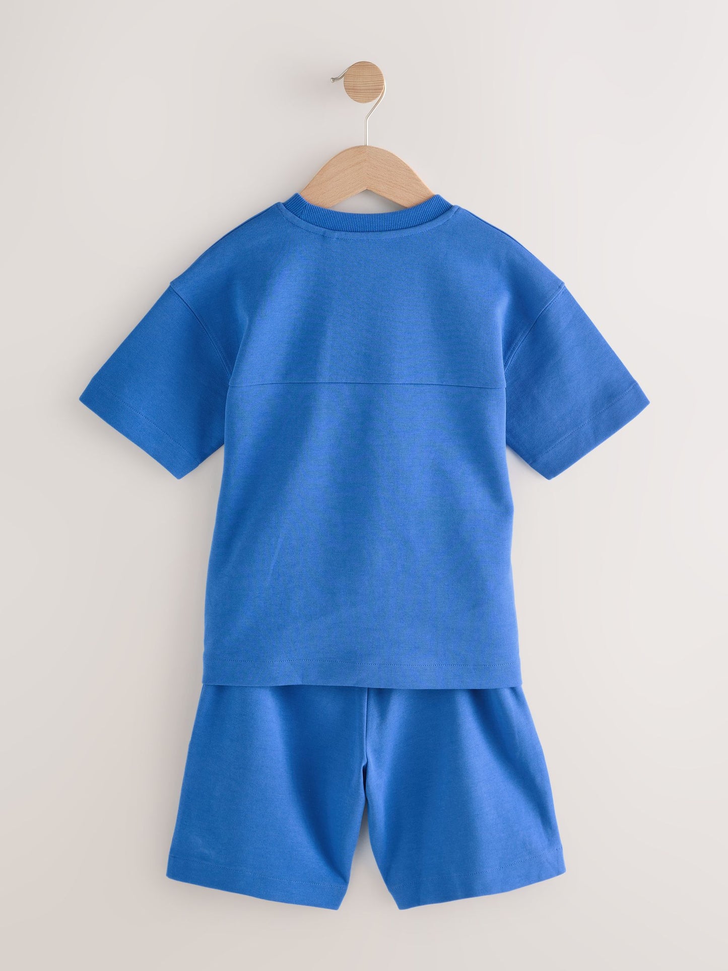 Dsiney Kidz - Cobalt Blue Relaxed Fit Heavyweight T-Shirt and Shorts Set (3-16yrs) image 6