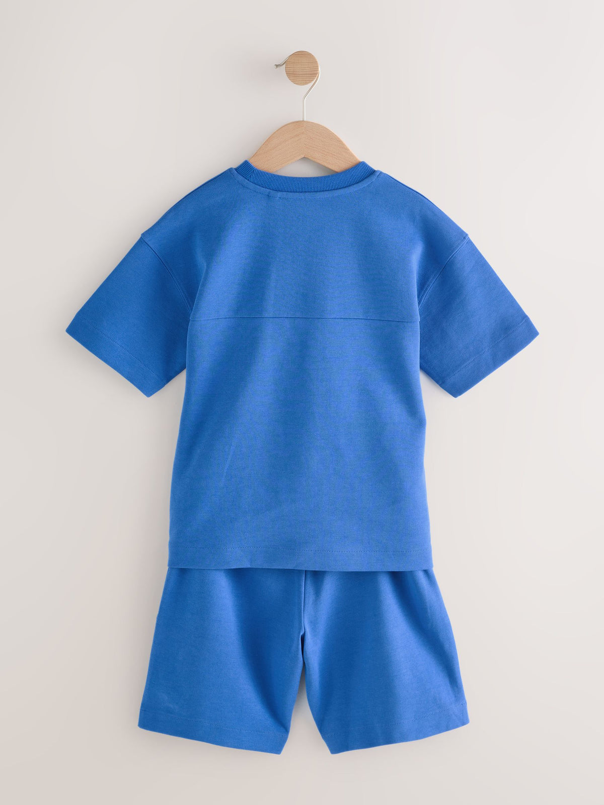 Dsiney Kidz - Cobalt Blue Relaxed Fit Heavyweight T-Shirt and Shorts Set (3-16yrs) image 6
