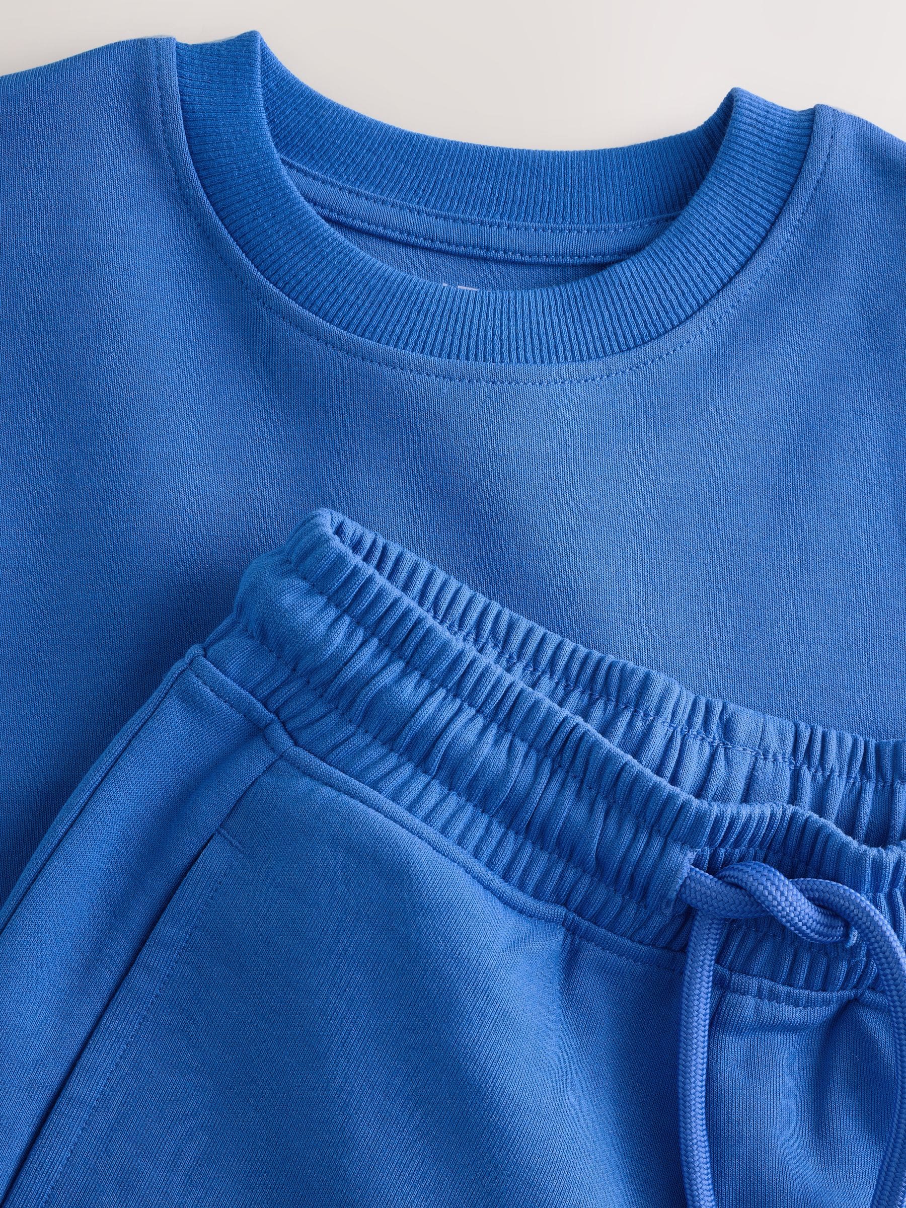 Dsiney Kidz - Cobalt Blue Relaxed Fit Heavyweight T-Shirt and Shorts Set (3-16yrs) image 7