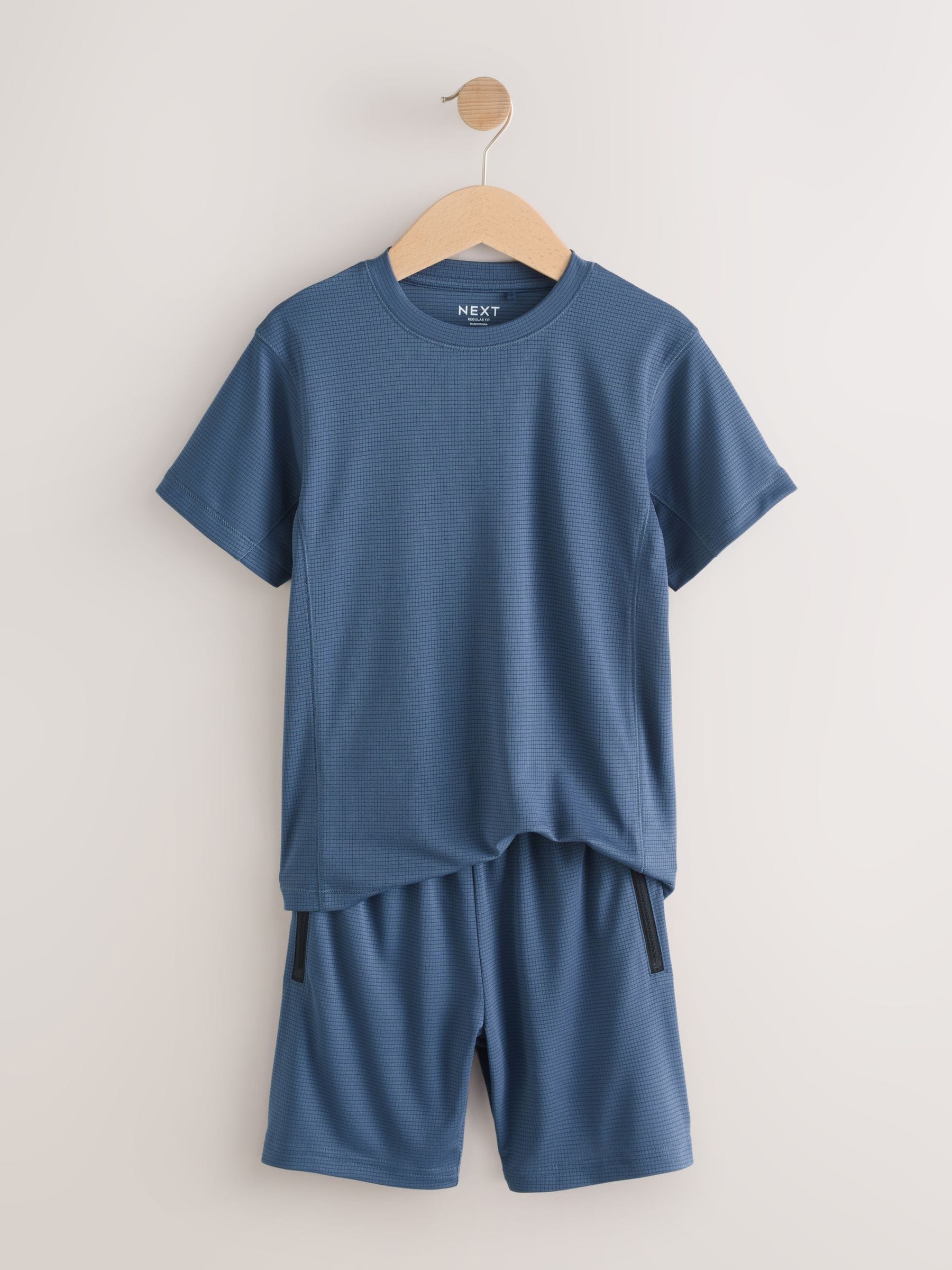 Dsiney Kidz - Mid Blue Sports T-Shirt and Shorts Set (3-16yrs) image 6