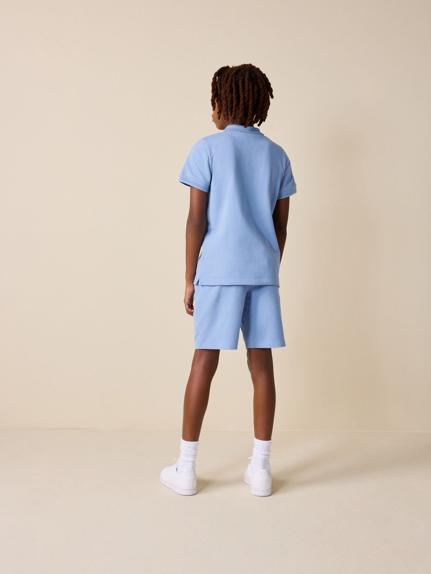 Dsiney Kidz - Light Blue Short Sleeve Polo Shirt and Shorts Set (3-16yrs) image 2