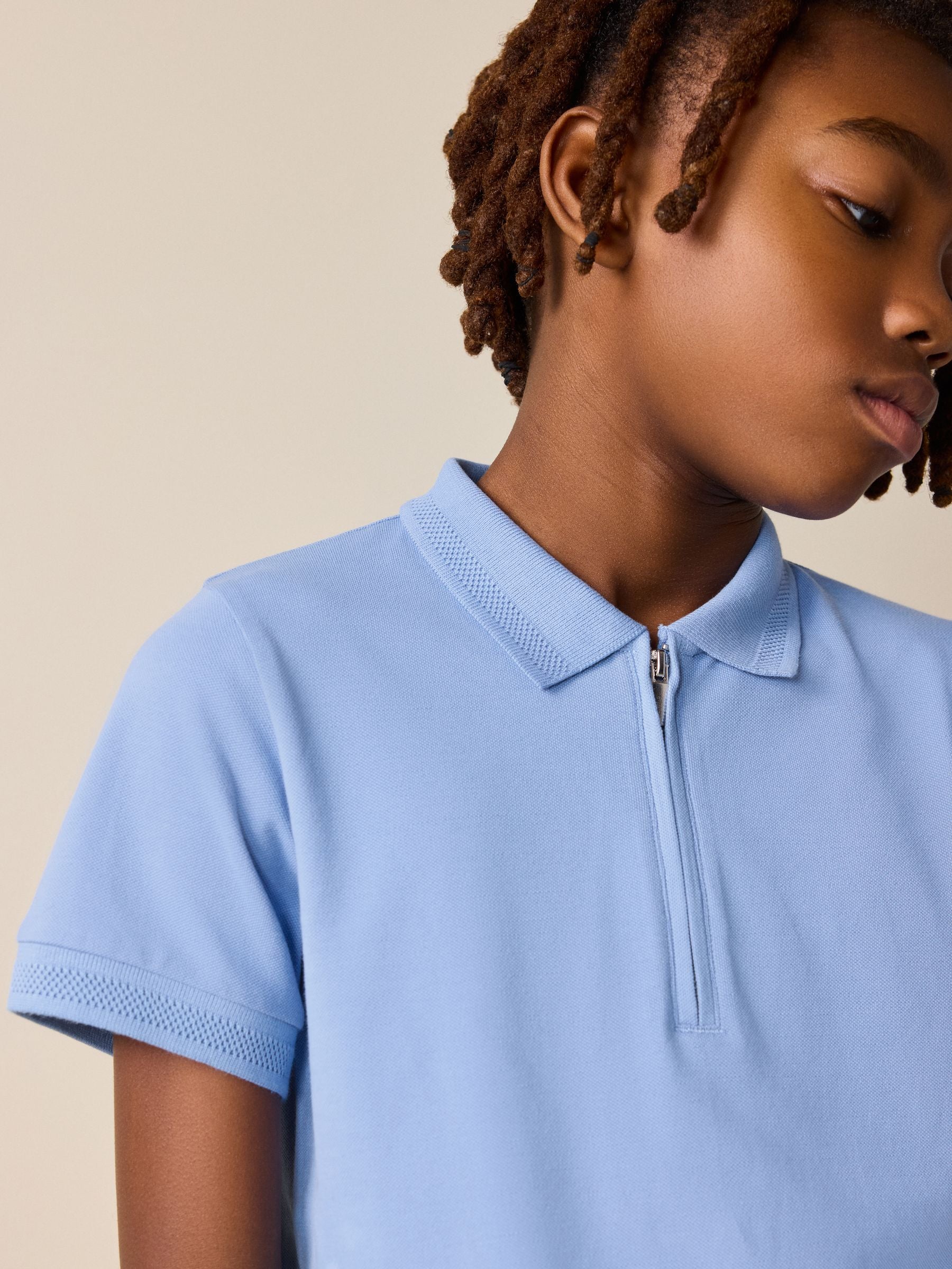 Dsiney Kidz - Light Blue Short Sleeve Polo Shirt and Shorts Set (3-16yrs) image 3
