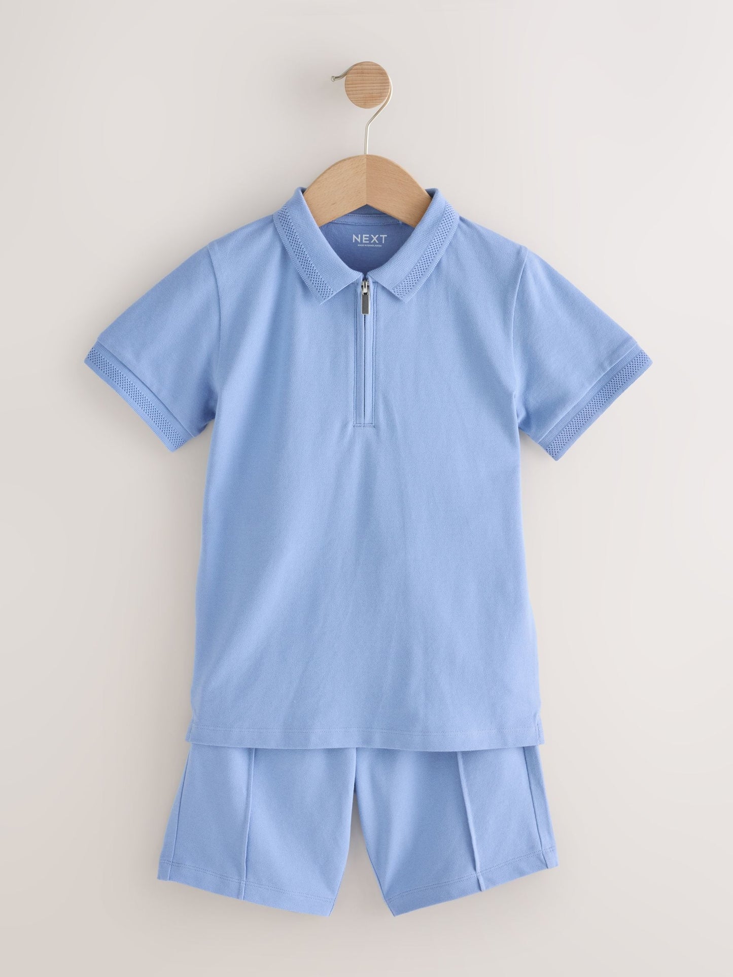 Dsiney Kidz - Light Blue Short Sleeve Polo Shirt and Shorts Set (3-16yrs) image 4