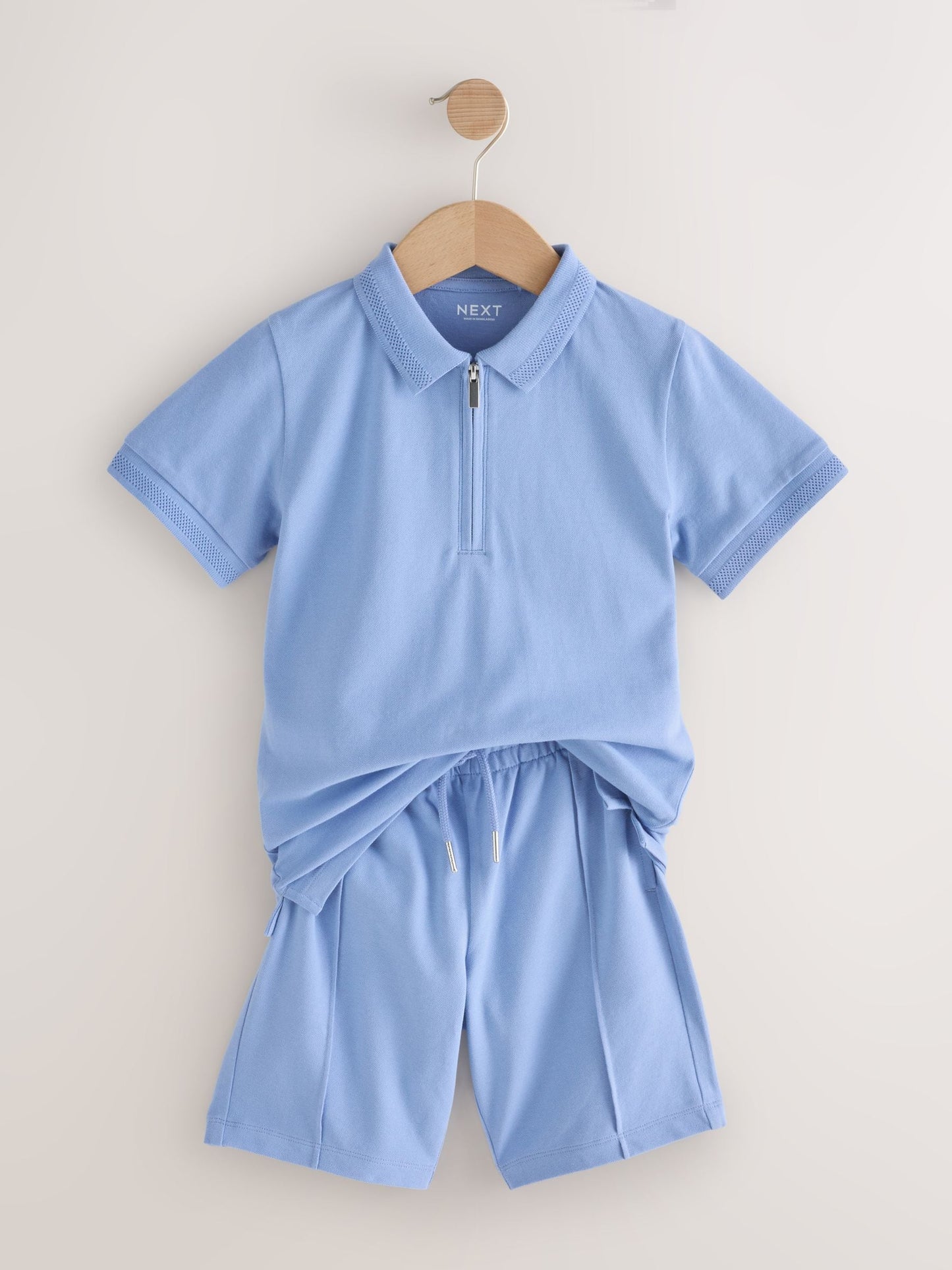 Dsiney Kidz - Light Blue Short Sleeve Polo Shirt and Shorts Set (3-16yrs) image 5