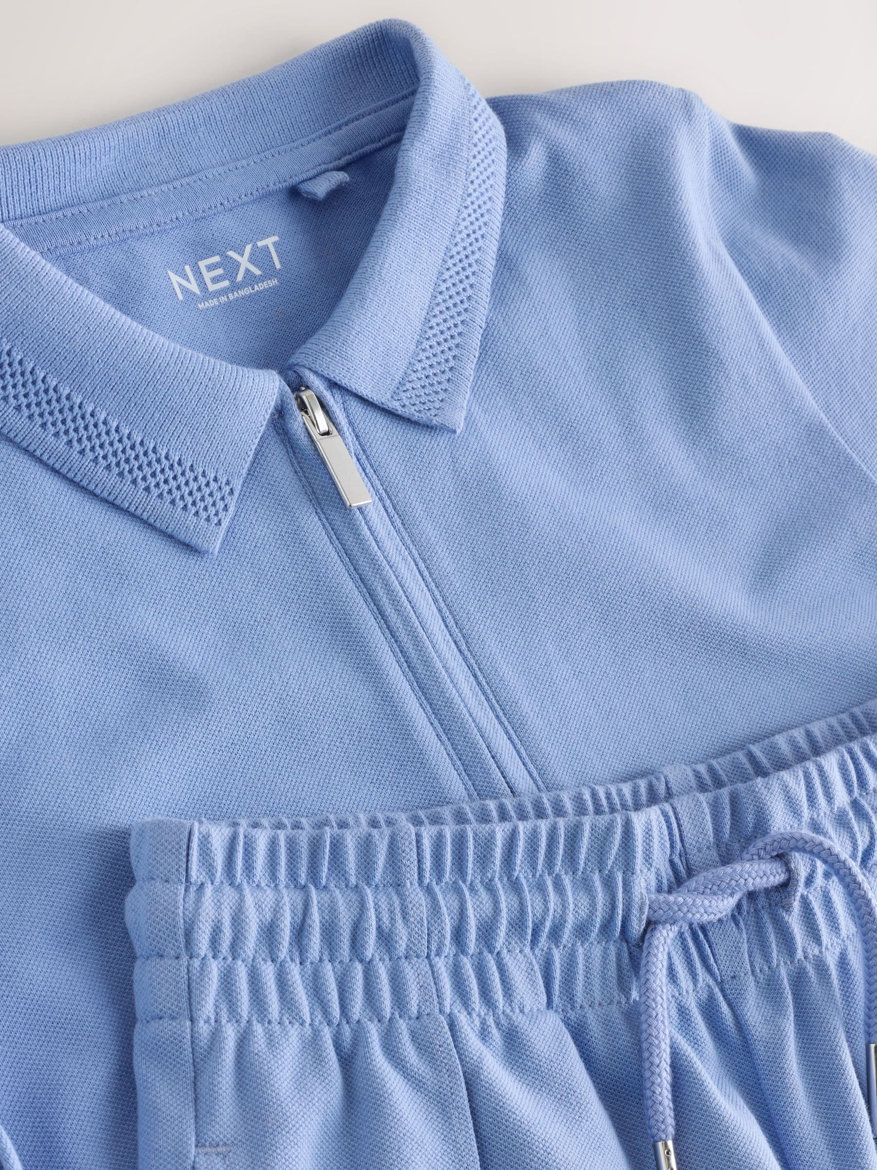 Dsiney Kidz - Light Blue Short Sleeve Polo Shirt and Shorts Set (3-16yrs) image 7