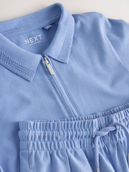 Dsiney Kidz - Light Blue Short Sleeve Polo Shirt and Shorts Set (3-16yrs) image 7