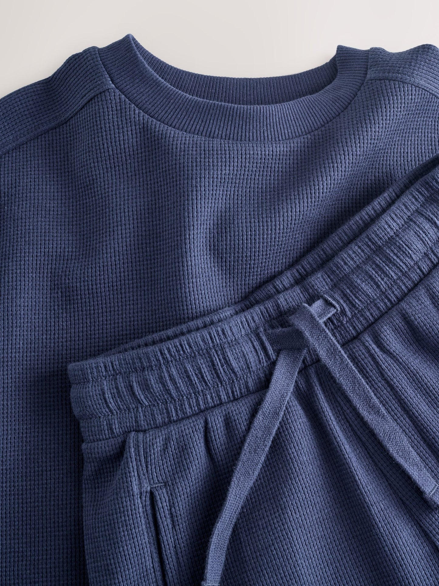 Dsiney Kidz - Navy Blue Textured Short Sleeve T-Shirt and Shorts Set (3-16yrs) image 6