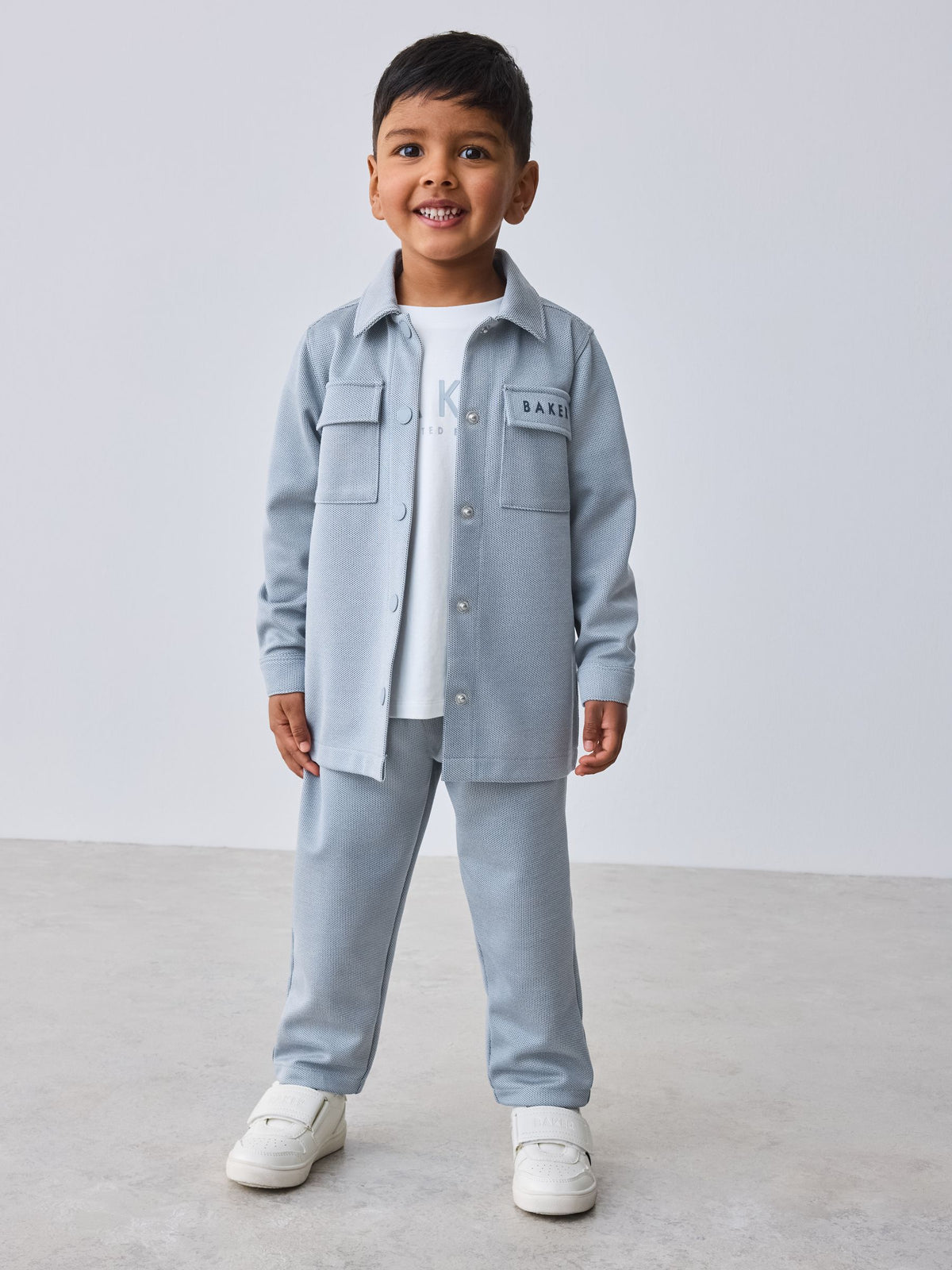 Baker by Ted Baker 3 Piece Textured Jacket T-Shirt and Trousers Set - image 1