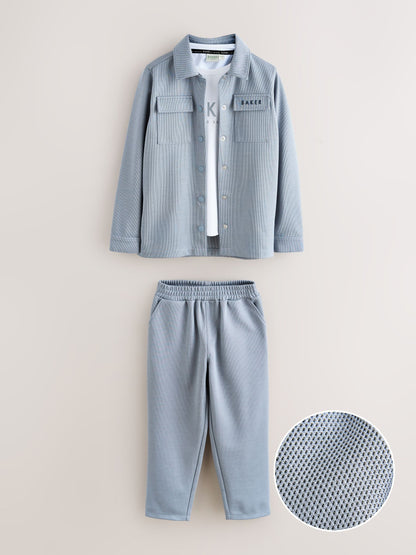 Baker by Ted Baker 3 Piece Textured Jacket T-Shirt and Trousers Set - image 6