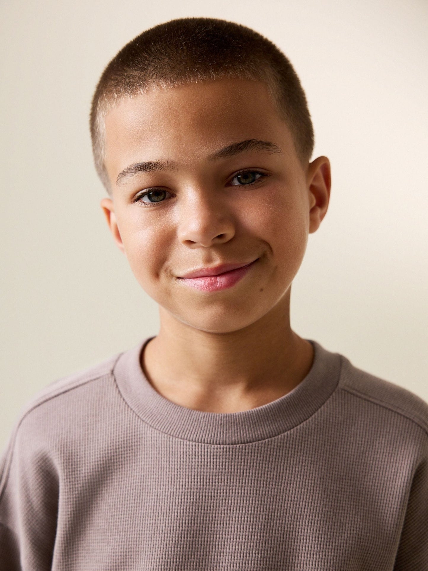 Dsiney Kidz - Mink Brown Textured Short Sleeve T-Shirt and Shorts Set (3-16yrs) image 5