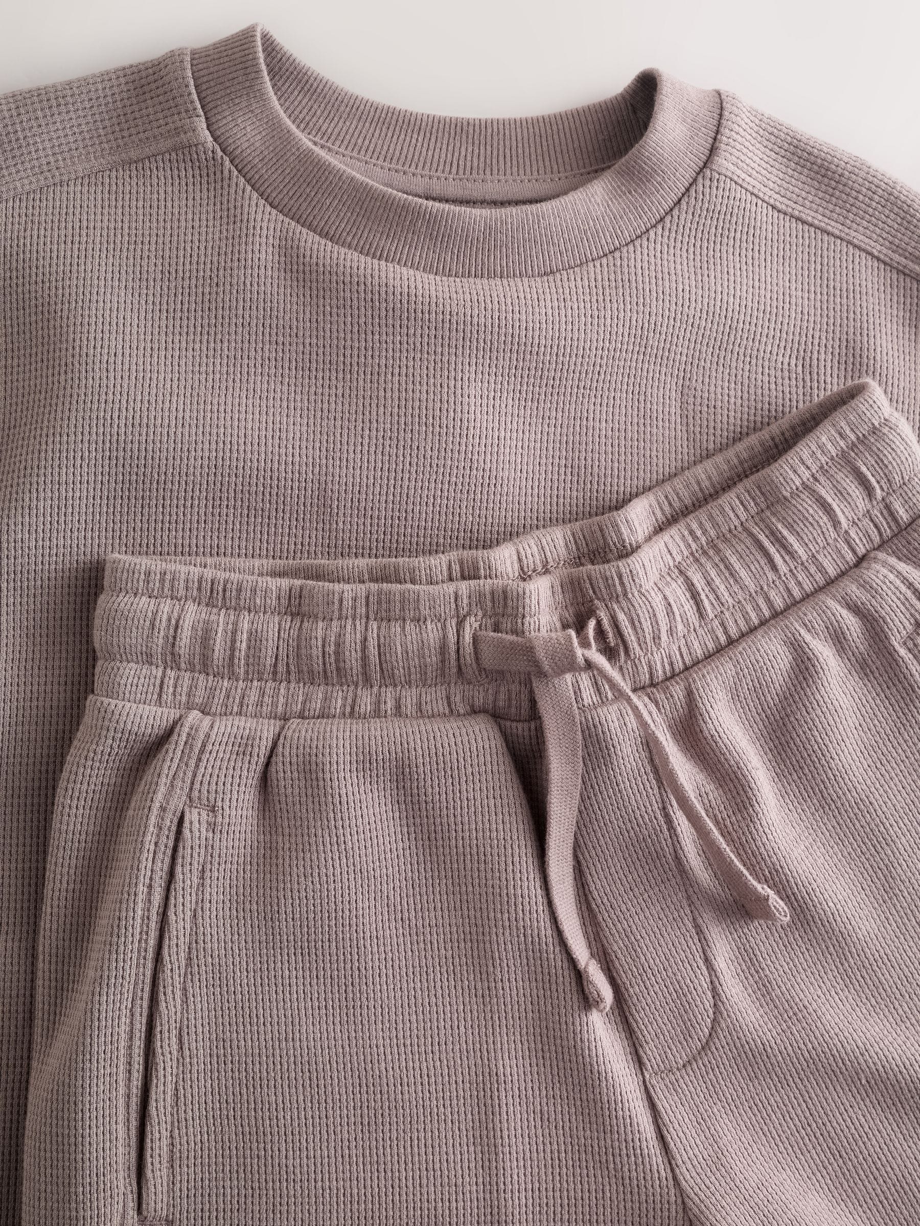Dsiney Kidz - Mink Brown Textured Short Sleeve T-Shirt and Shorts Set (3-16yrs) image 9