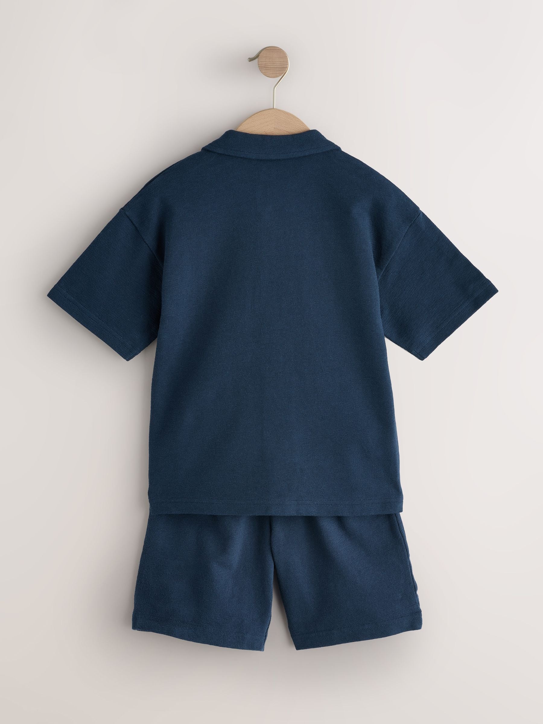 Dsiney Kidz - Navy Revere Button Through Shirt and Shorts Set (3-16yrs) image 7