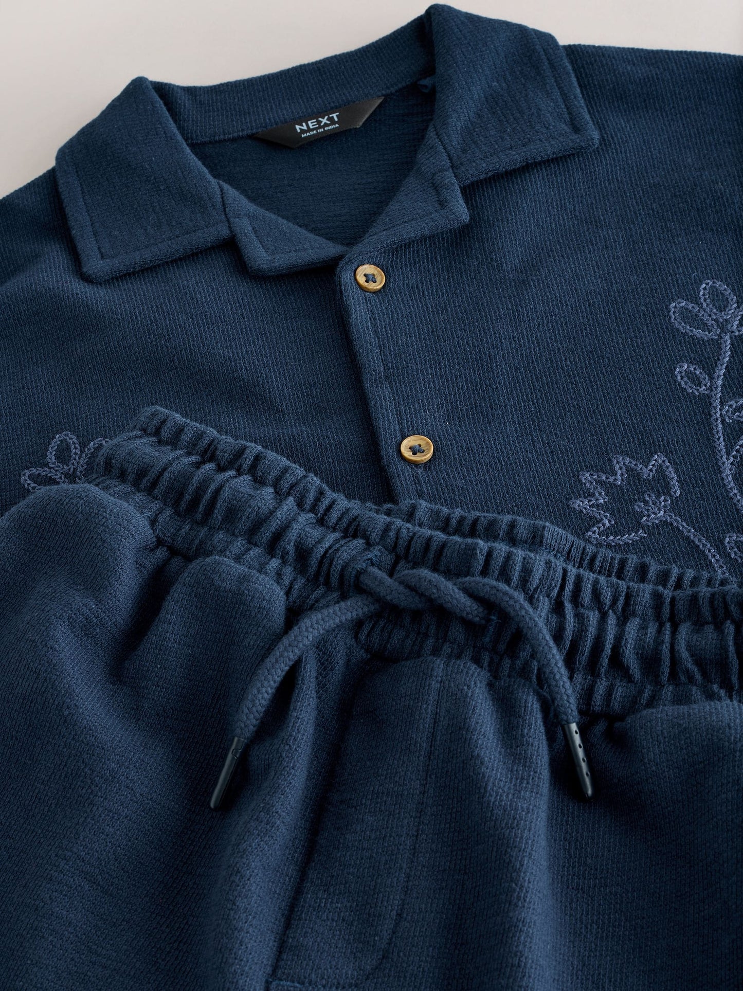 Dsiney Kidz - Navy Revere Button Through Shirt and Shorts Set (3-16yrs) image 9