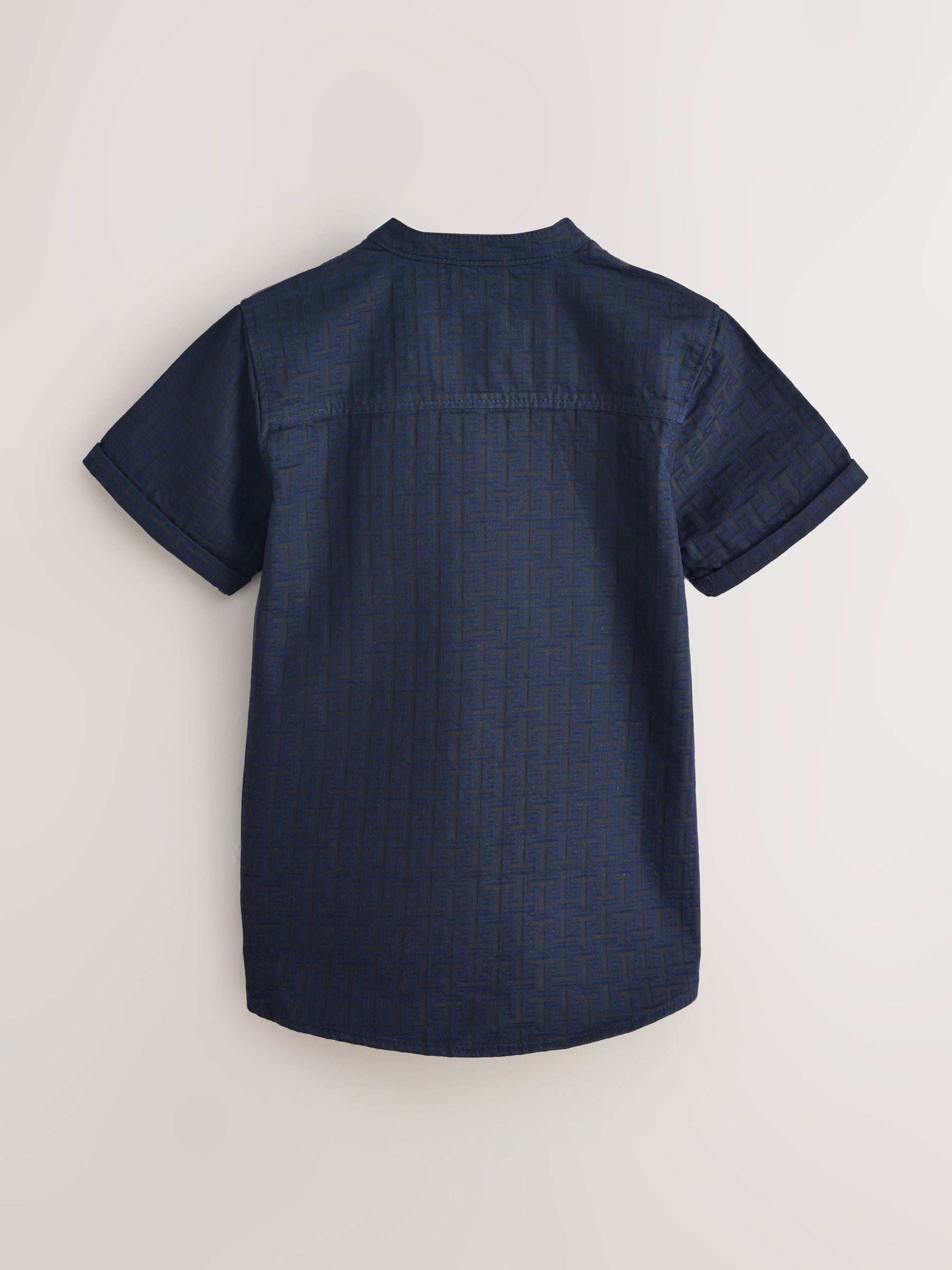 Baker by Ted Baker Grandad Collar Shirt image 7