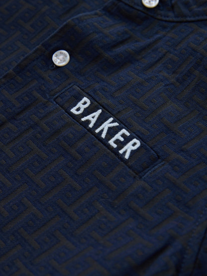 Baker by Ted Baker Grandad Collar Shirt image 10