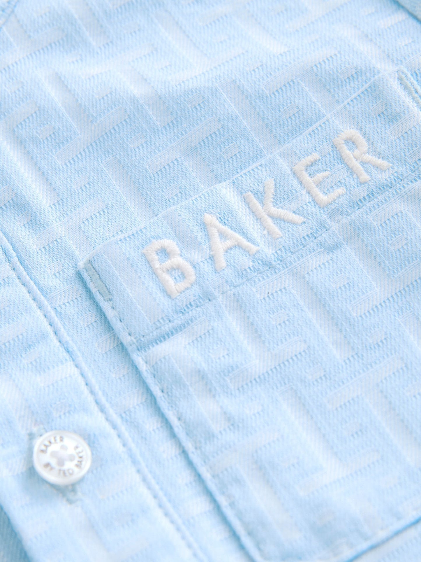Baker by Ted Baker Blue Grandad Collar Romper image 5