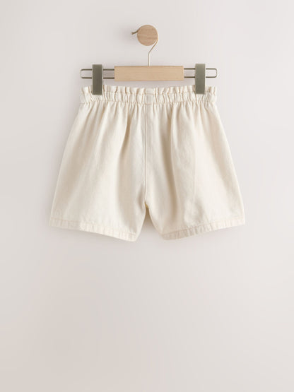 Dsiney Kidz - Blue/ White Stripe & Ecru Denim Shorts 2 Pack (3-16yrs) image 3