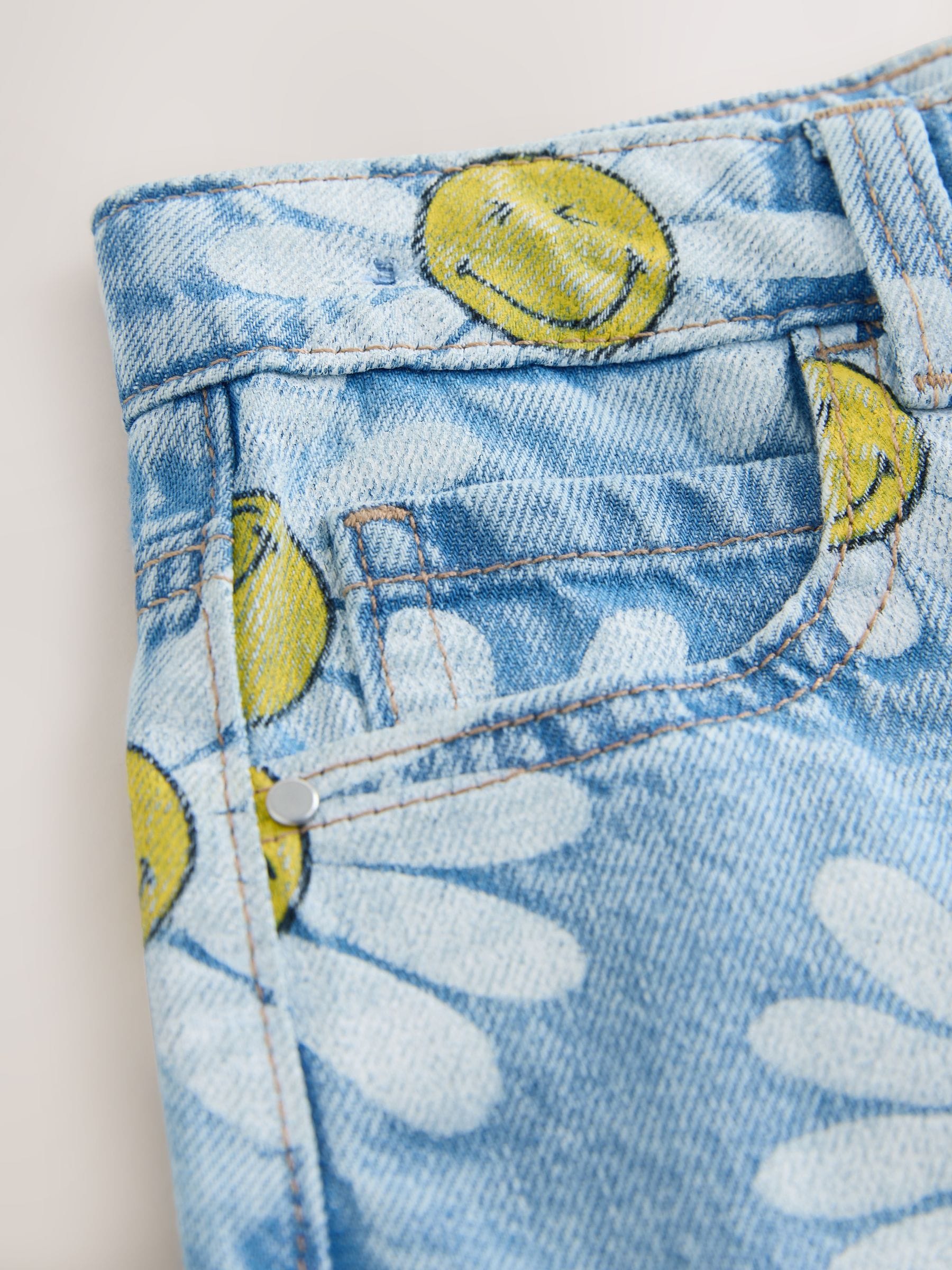 Dsiney Kidz - Mid Blue SmileyWorld® Daisy Denim Shorts (3-16yrs) image 3
