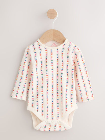 Embroidered Denim Baby Dungarees and Long Sleeve Bodysuit Set 2 Piece (0mths-3yrs)