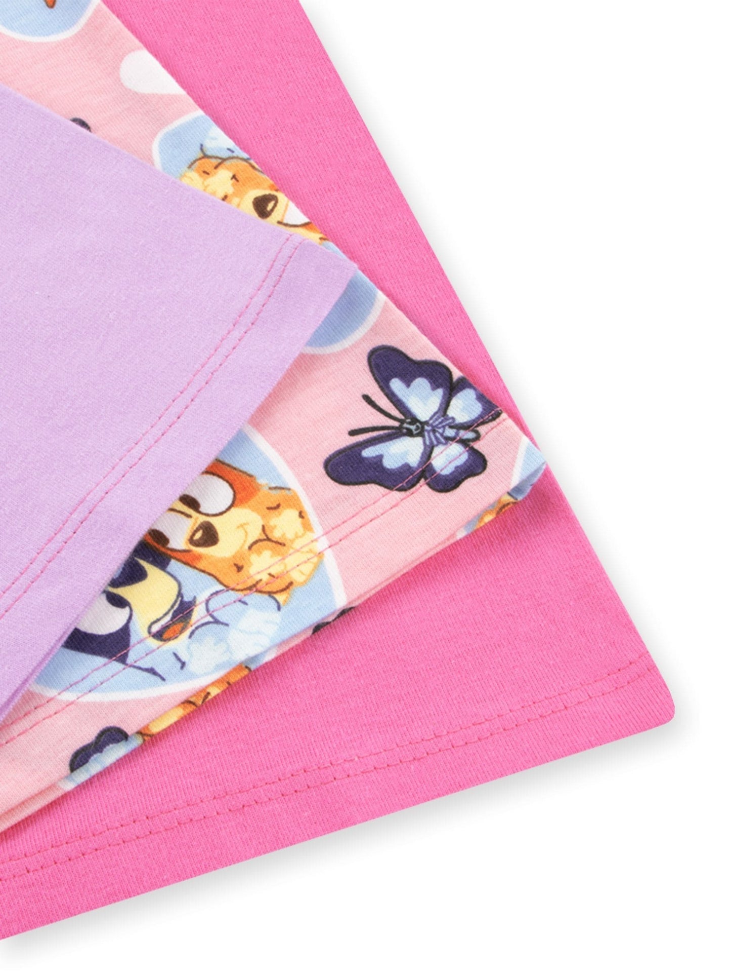 Character Pink Girls 100% Cotton T-Shirts 3 Pack image 5