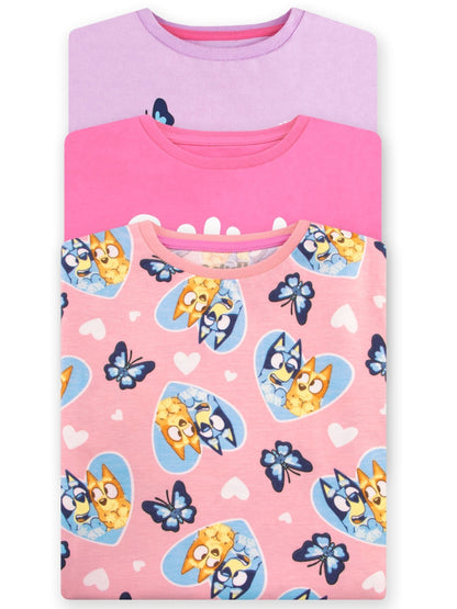 Character Pink Girls 100% Cotton T-Shirts 3 Pack image 6