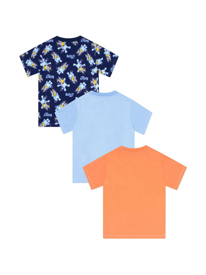 Character Blue Short Sleeve 100% Cotton T-Shirts 3 Pack image 3