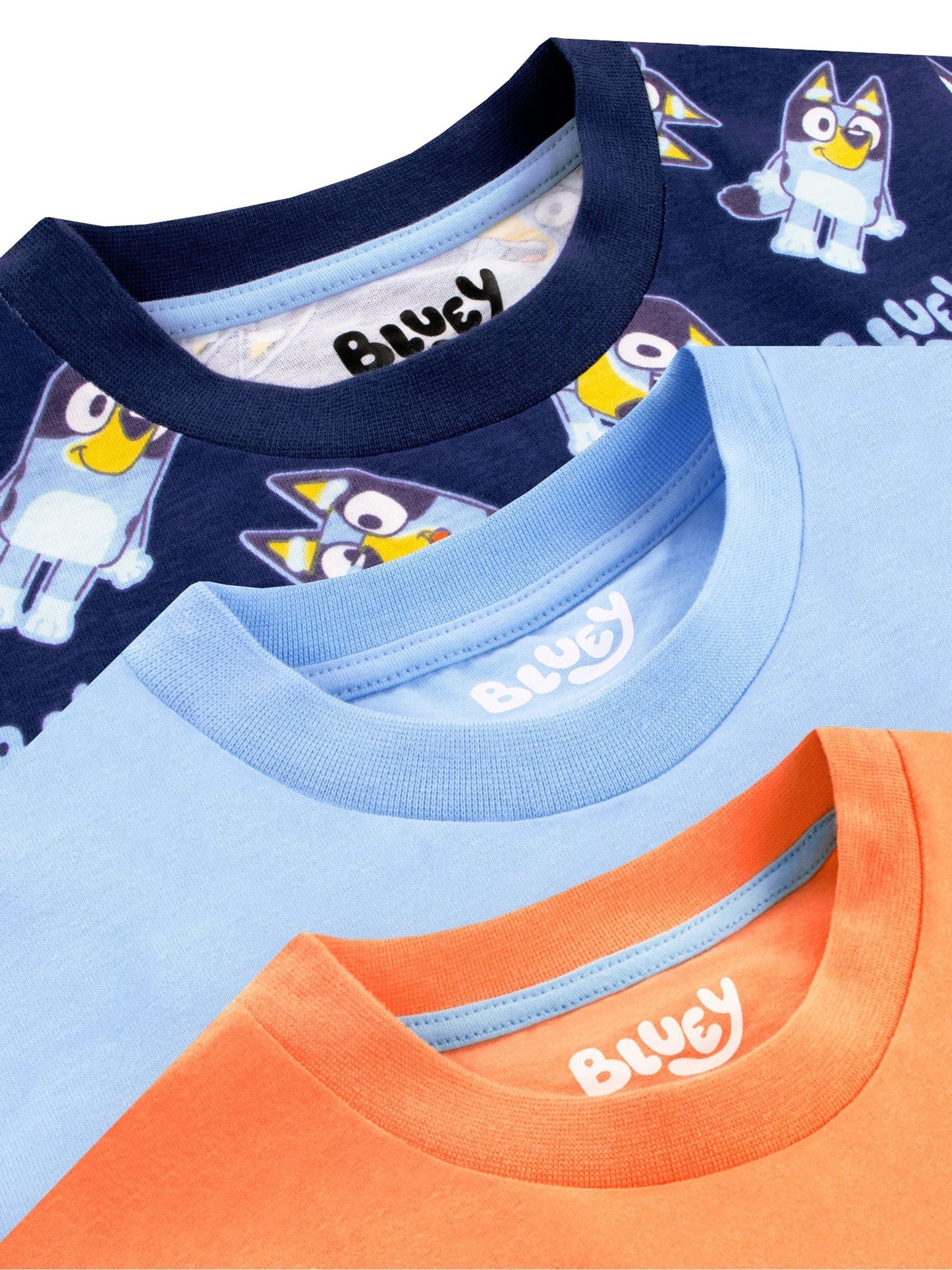 Character Blue Short Sleeve 100% Cotton T-Shirts 3 Pack image 4