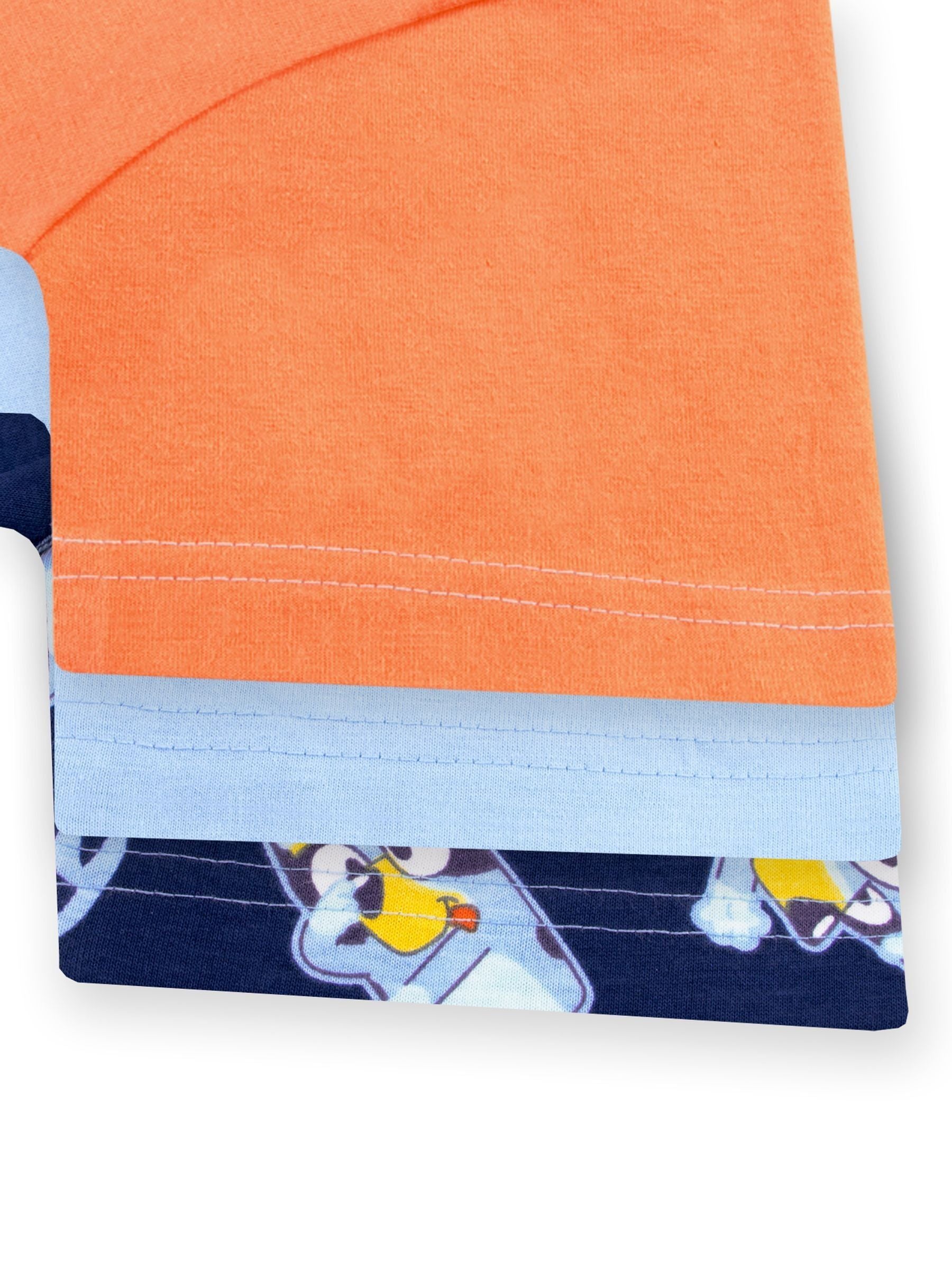 Character Blue Short Sleeve 100% Cotton T-Shirts 3 Pack image 5