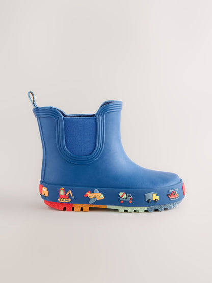 Navy Transport Warm Lined Ankle Wellies image 6