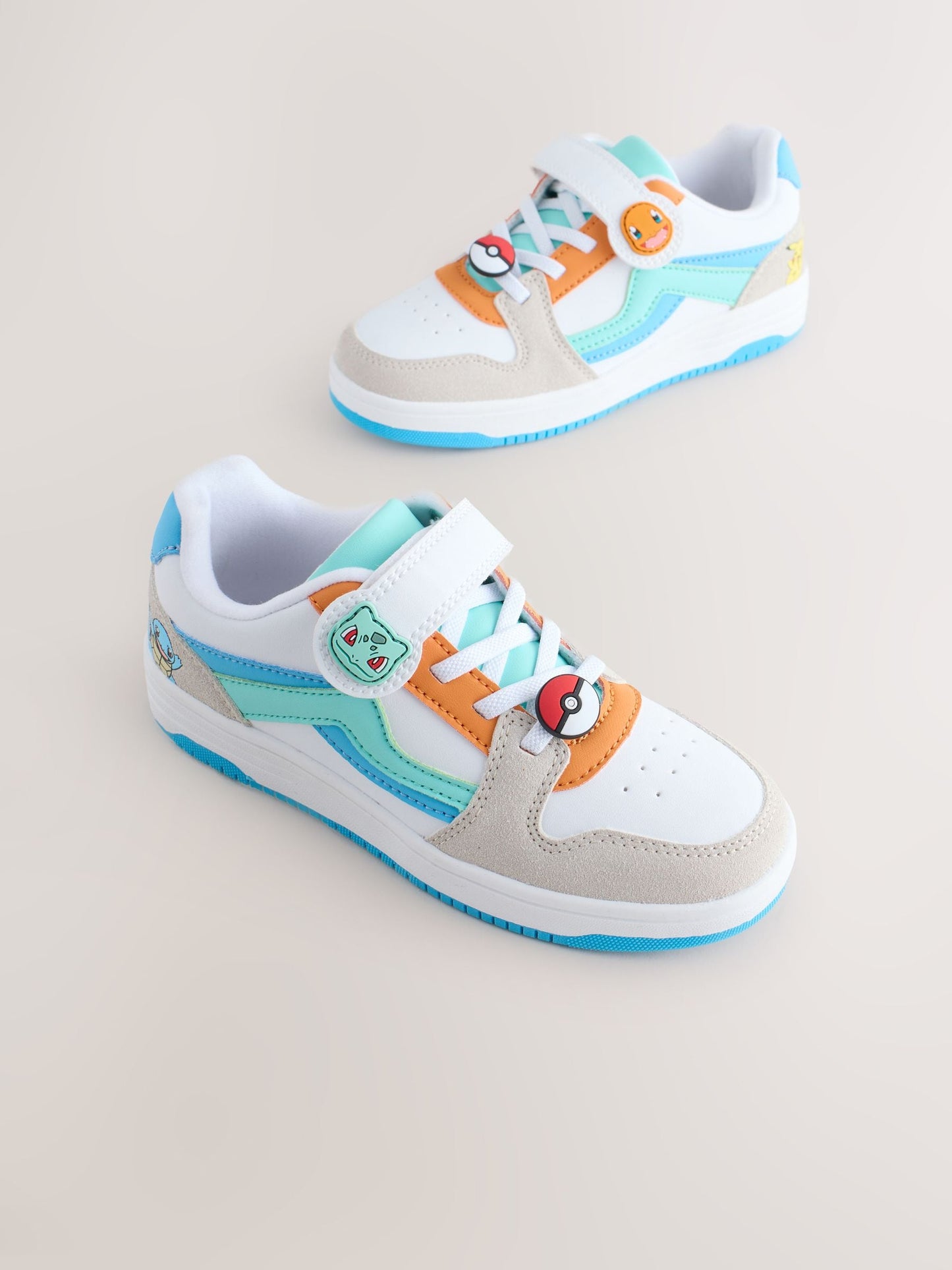 Dsiney Kidz - White Colourblock Pokemon Elastic Lace Trainers image 1