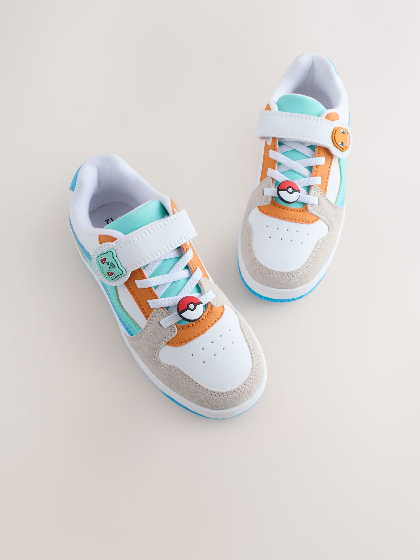 Dsiney Kidz - White Colourblock Pokemon Elastic Lace Trainers image 4