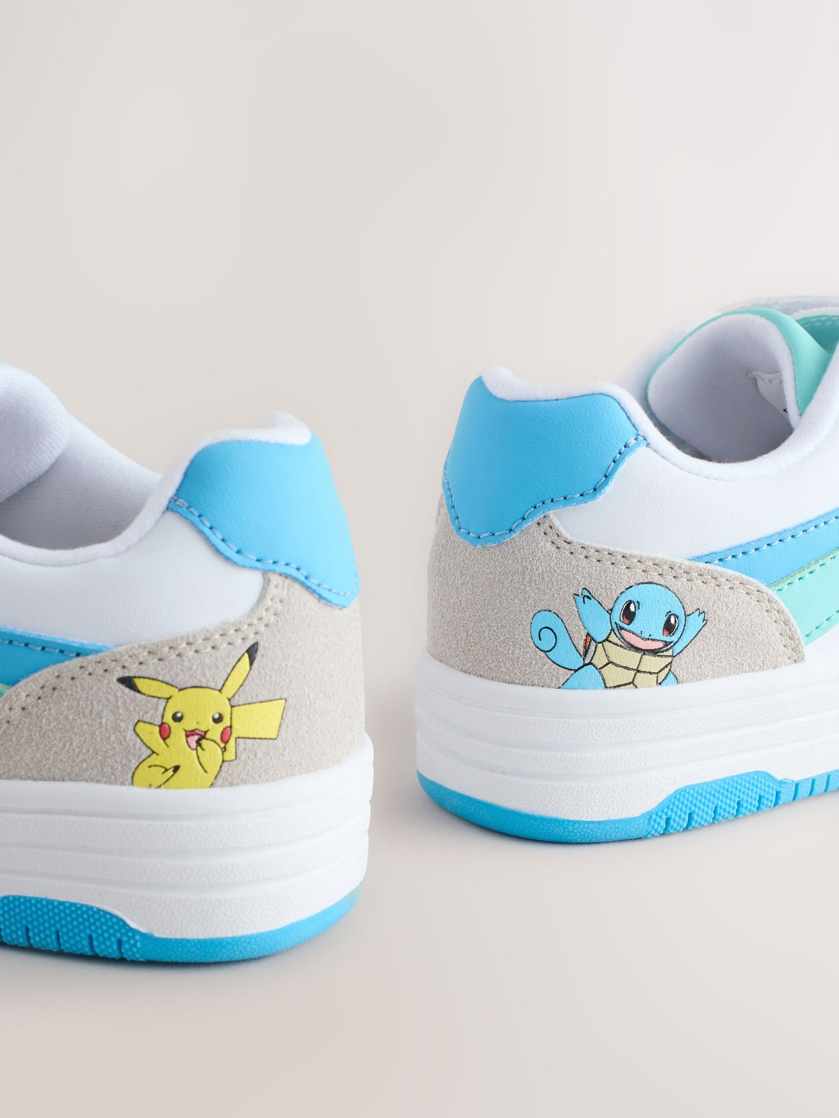 Dsiney Kidz - White Colourblock Pokemon Elastic Lace Trainers image 5
