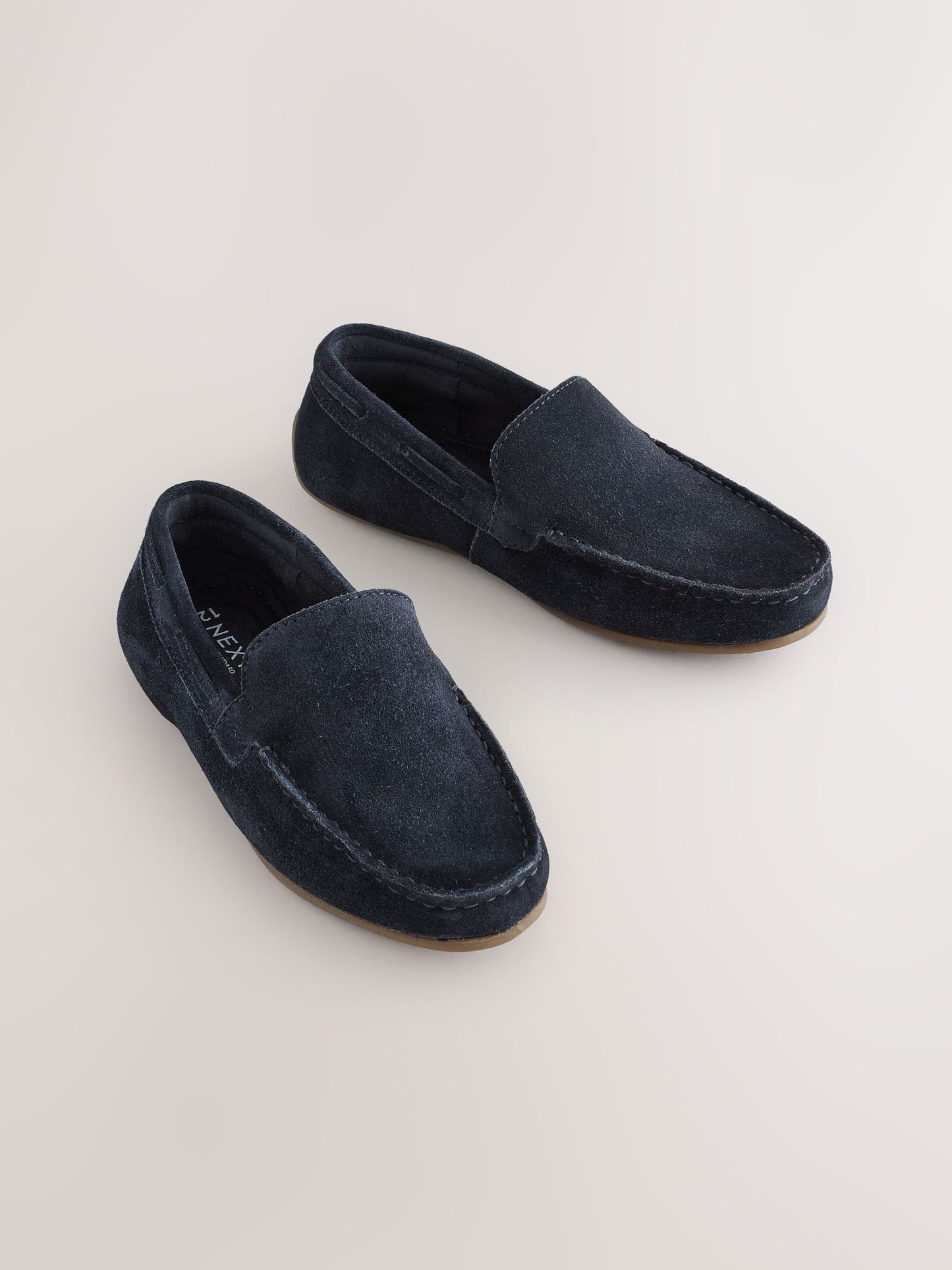 Suede Navy Wide Fit (G) Loafers image 1