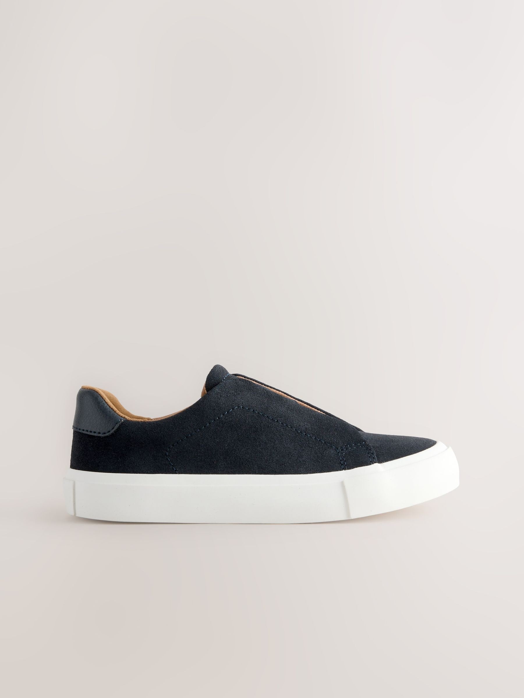 Navy Standard Fit (F) Elastic Lace Smart Trainers image 2