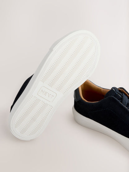 Navy Standard Fit (F) Elastic Lace Smart Trainers image 3