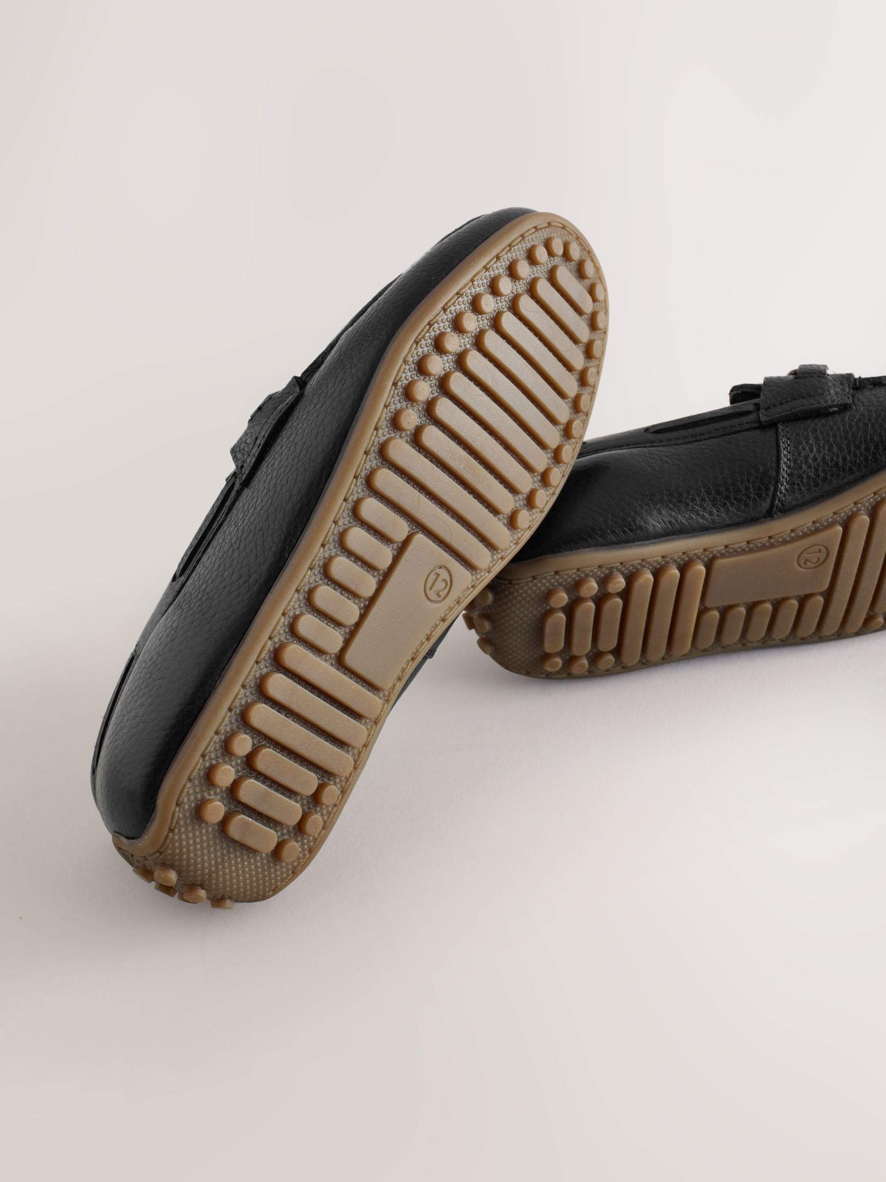Black Leather Snaffle Standard Fit (F) Loafers image 5