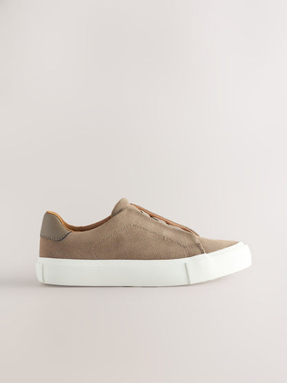 Neutral Standard Fit (F) Elastic Lace Smart Trainers image 2