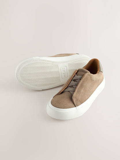 Neutral Standard Fit (F) Elastic Lace Smart Trainers image 3