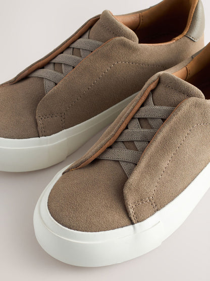 Neutral Standard Fit (F) Elastic Lace Smart Trainers image 4