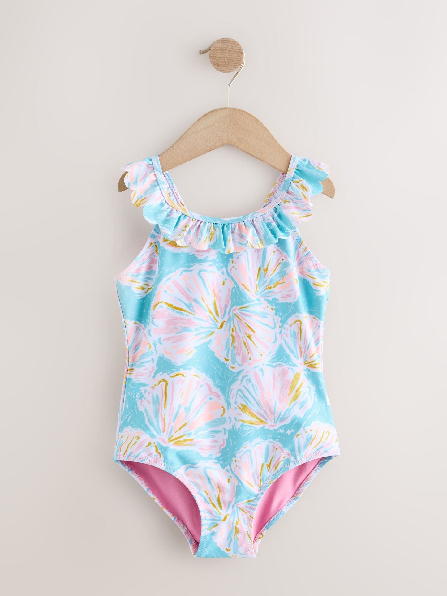 Dsiney Kidz - Blue Shell Frill Swimsuit (3-16yrs) image 5
