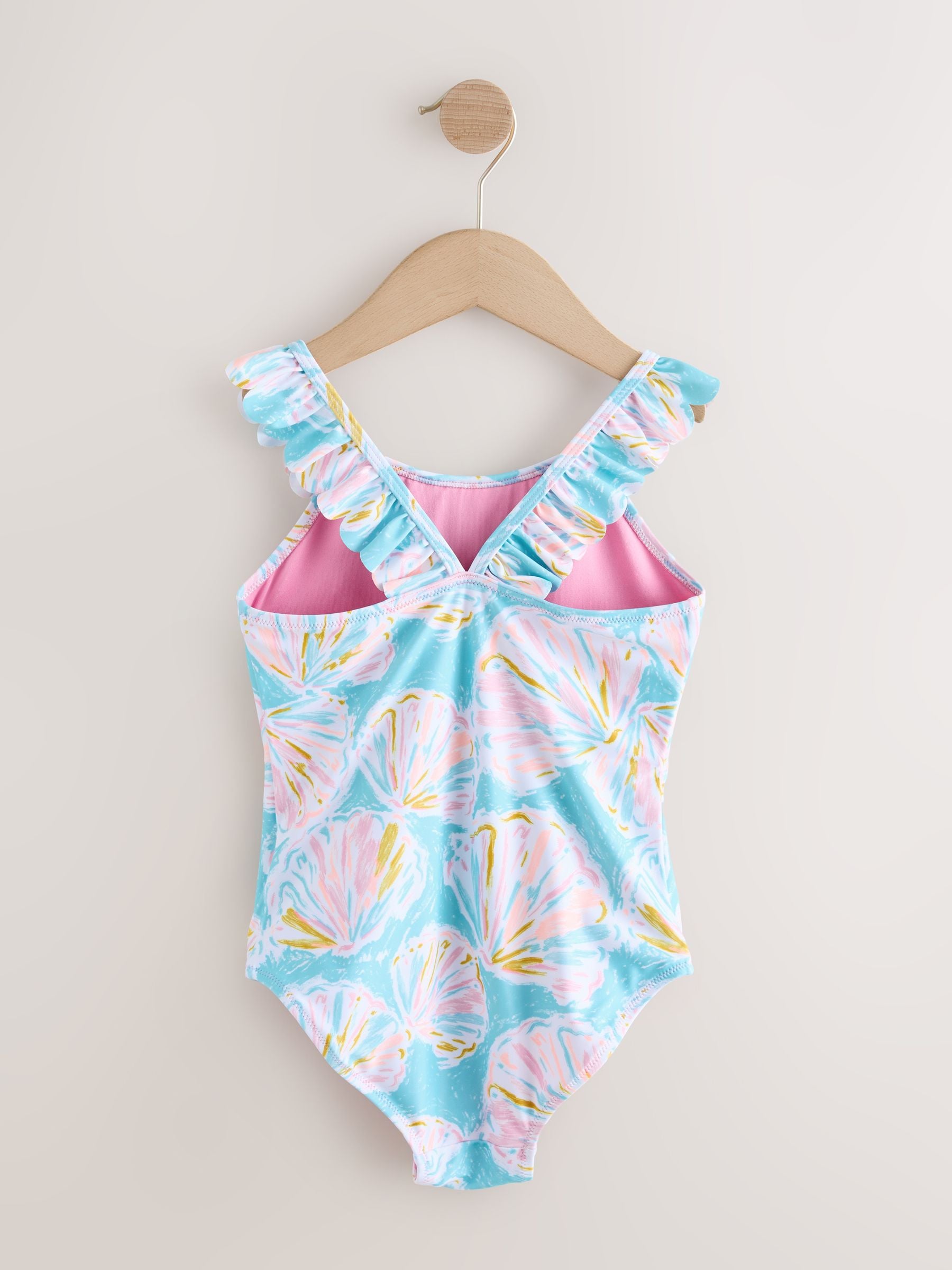 Dsiney Kidz - Blue Shell Frill Swimsuit (3-16yrs) image 6