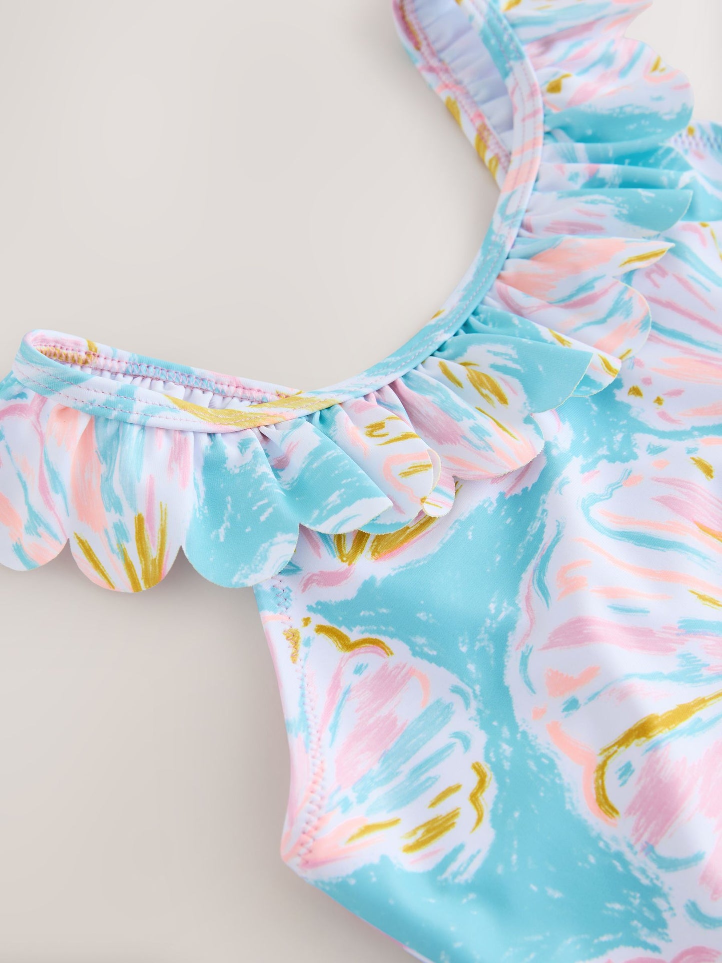 Dsiney Kidz - Blue Shell Frill Swimsuit (3-16yrs) image 8