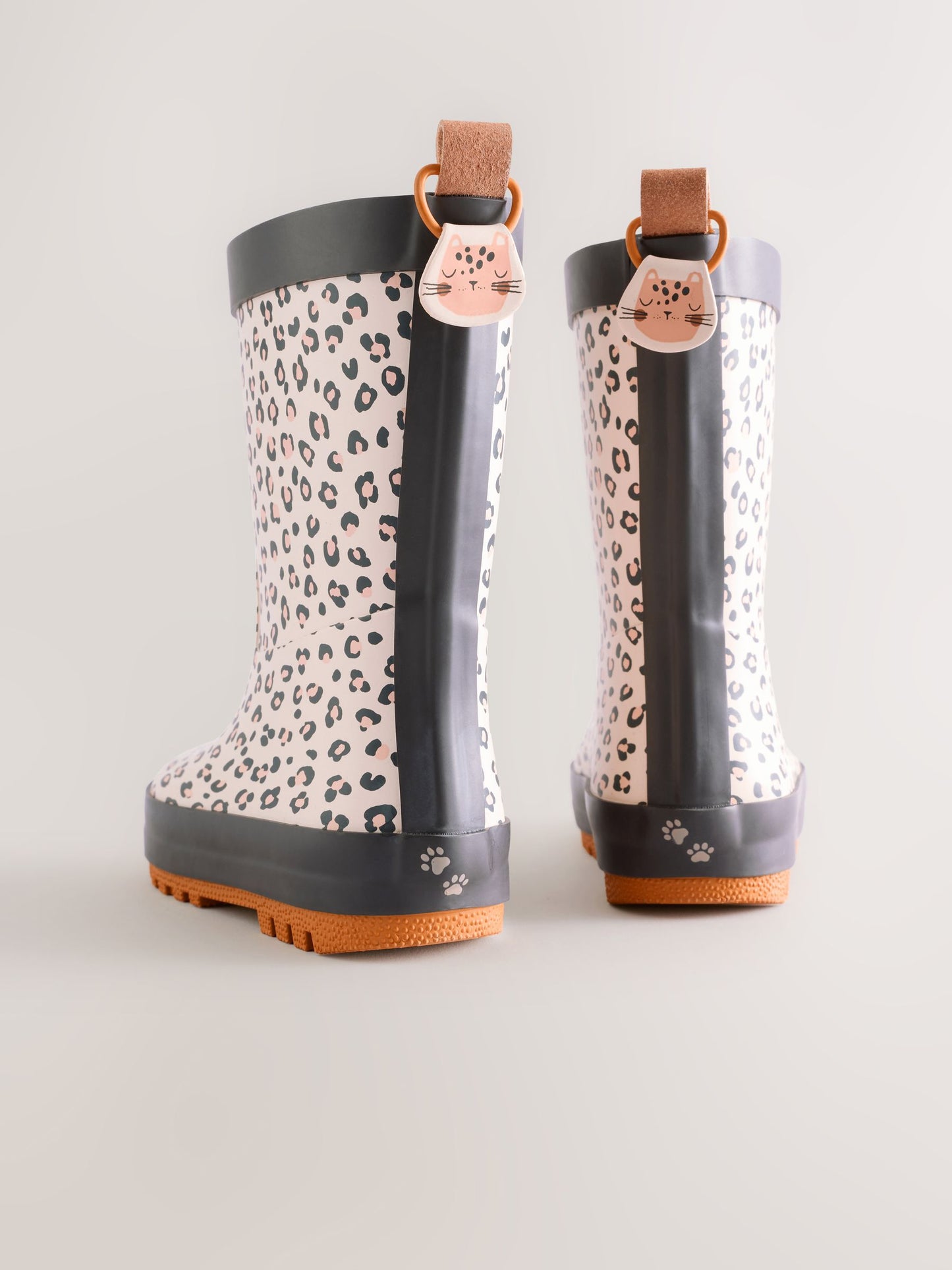 Neutral Leopard Wellies image 3