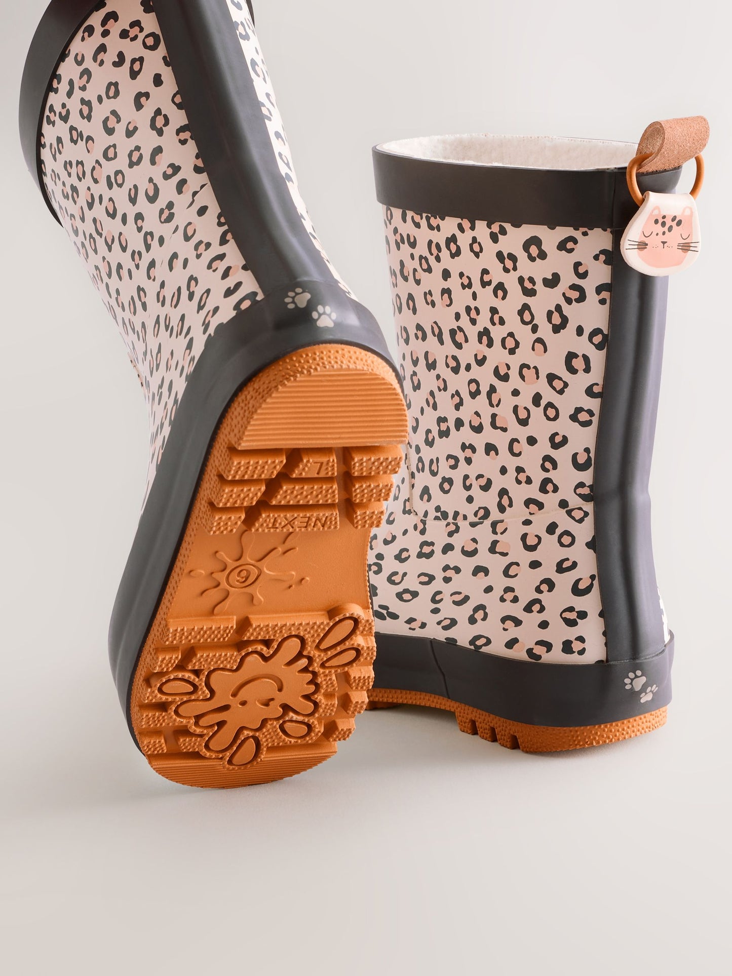 Neutral Leopard Wellies image 4