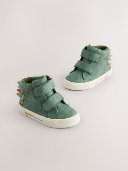 Green Crocodile Standard Fit (F) Touch Fastening Boots image 1